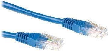 Actual product image ACT Blue 3 meter U/UTP CAT6A patch cable snagless with RJ45 connectors CAT6A U/UTP SNAGLESS BU 3.00M (U/UTP, CAT6a, 3 m)