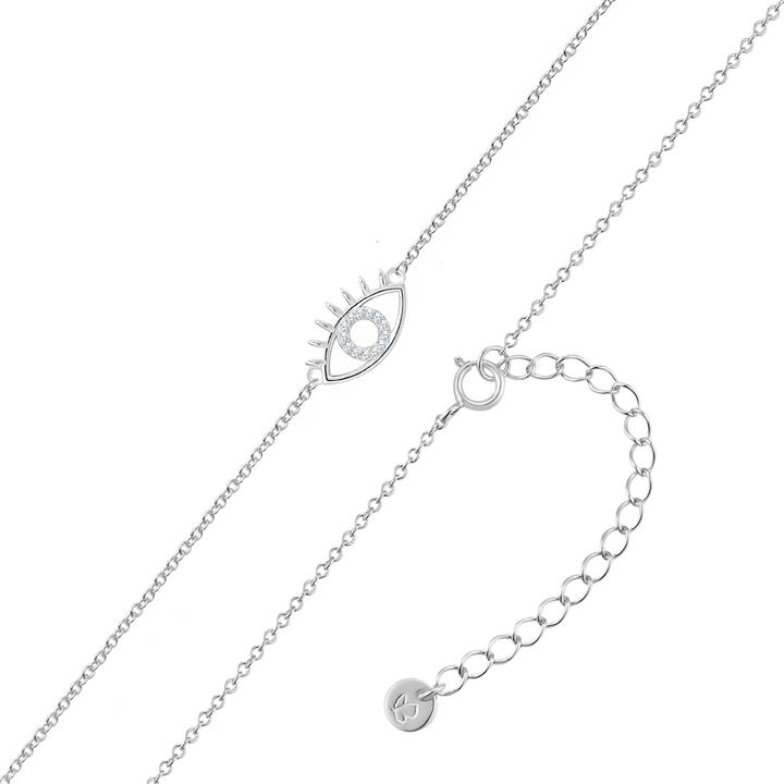 Produktbild Glanzstücke München Damen Kette Allsehendes Auge Sterling Silber - 34640 (Sterling Silber rhodiniert, 40 - 45 cm)
