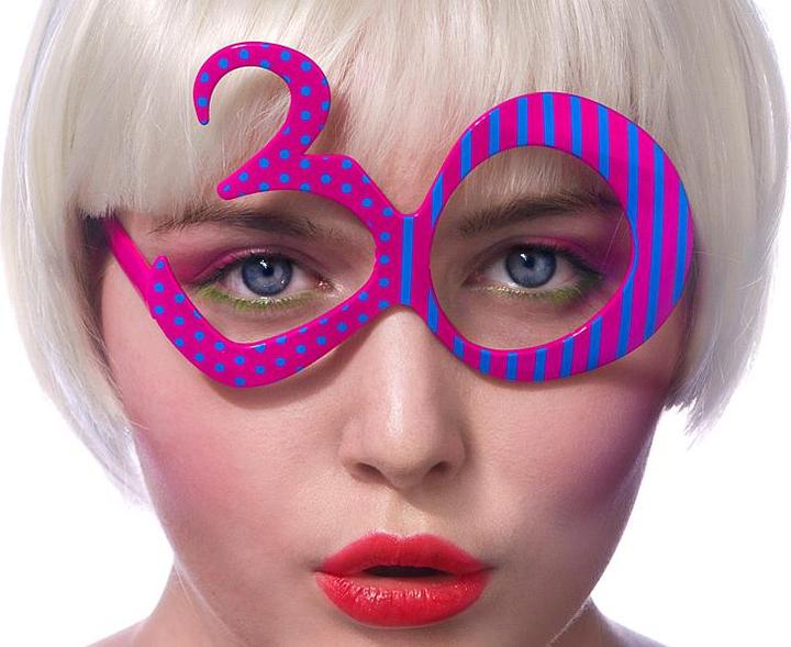 Partydeco Glasses 30, fuchsia (1 pkt / 1 pc.) - buy at Galaxus