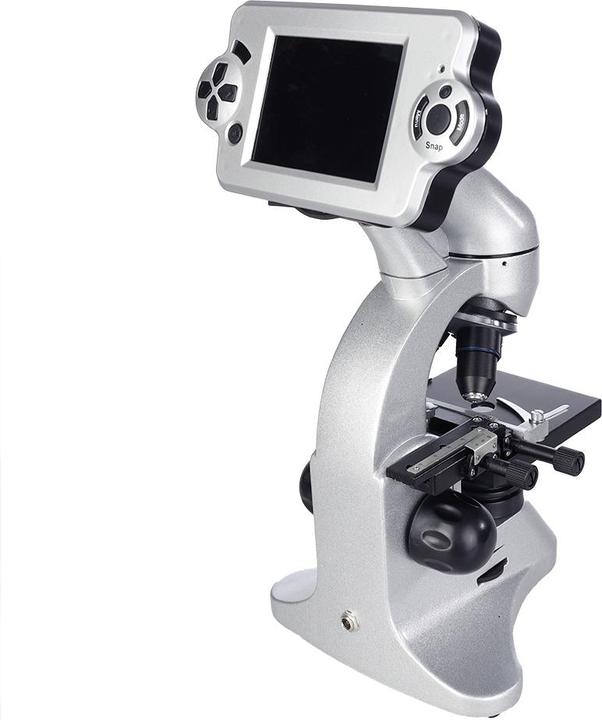 Actual product image Byomic Microscope 3.5 inch LCD Deluxe 40x - 1600x in case