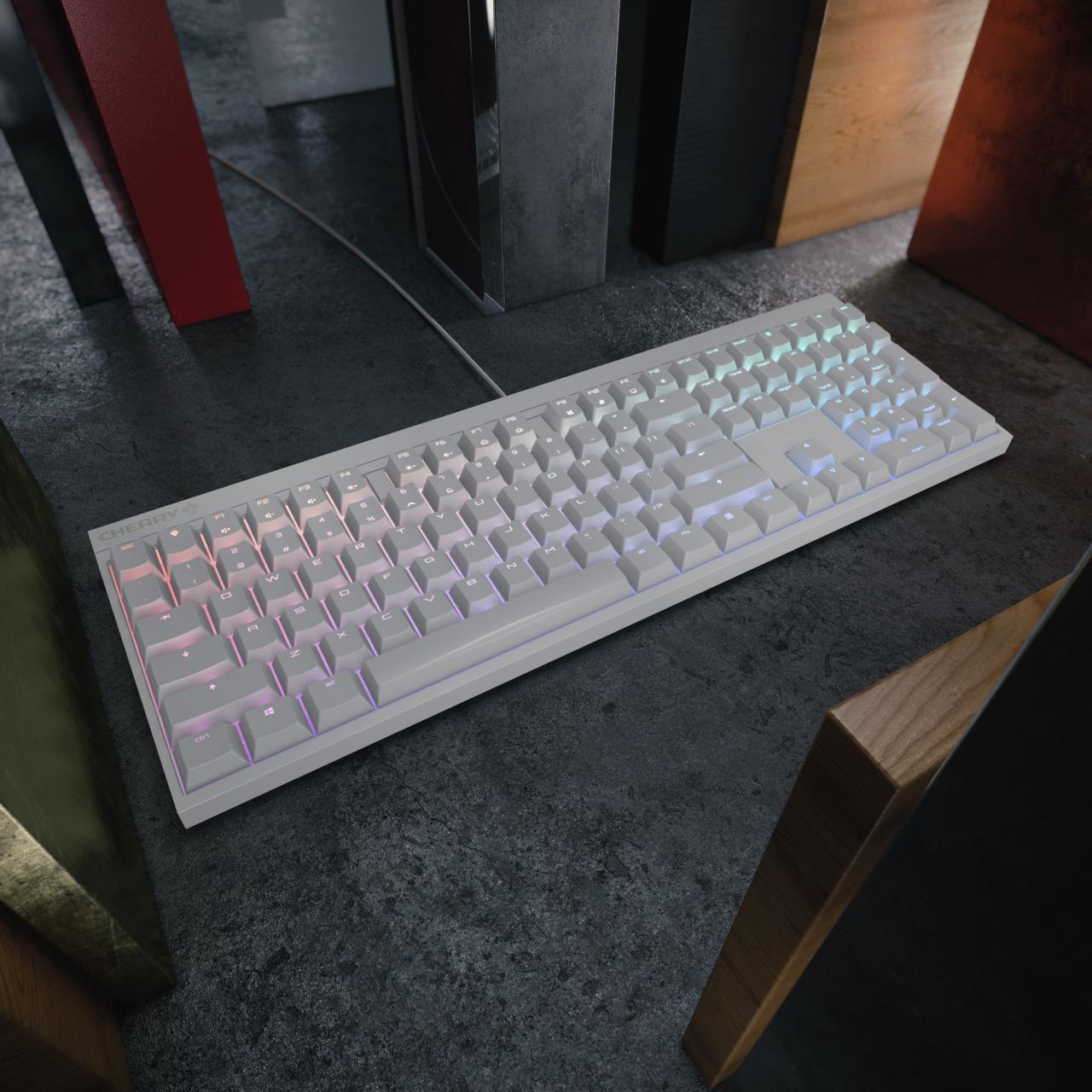 Thumbnail - CHERRY xtrfy MX 2.0S (DE, Kabelgebunden), Tastatur, Weiss