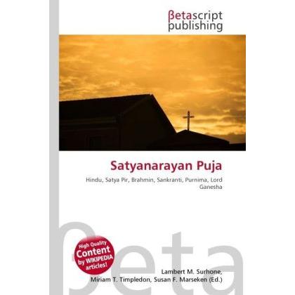 Satyanarayan Puja, Sachbücher von Lambert M. Surhone, Miriam T. Timpledon, Susan F. Marseken
