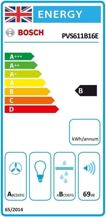 Energie-Label Bosch Hausgeräte PVS611B16E (59.20 cm, Elektrokochfeld)