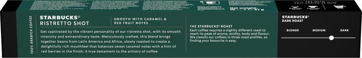 Nährwerte und Zutaten Starbucks Ristretto Shot (10 x Port.)