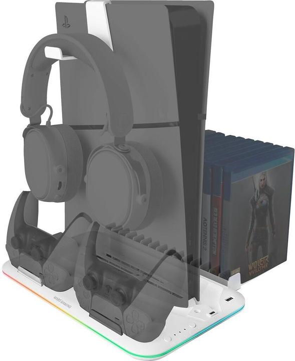 Produktbild Mars Gaming Support Multifonction Mps5-B2 RGB Pour Ps5 (Blanc) (Kabelgebunden)