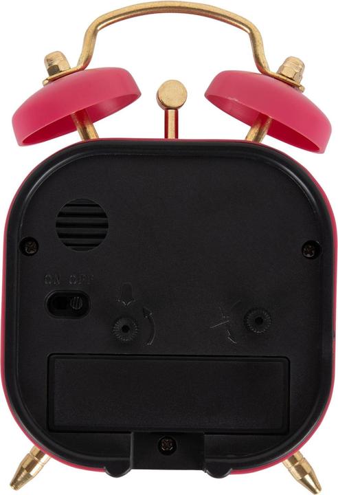 Actual product image Karlsson Classic alarm clock Metallic Glam square Dark pink