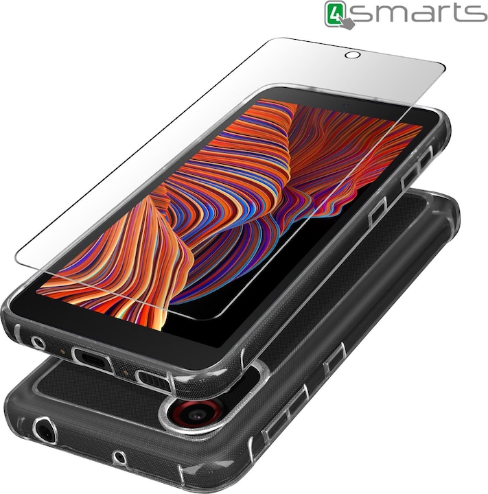 Actual product image 4smarts 360° Protection Set Galaxy Xcover 5 transparent (5 Piece, Samsung Galaxy Xcover 5)