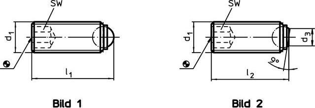 Actual product image Halder Ball thrust screws
