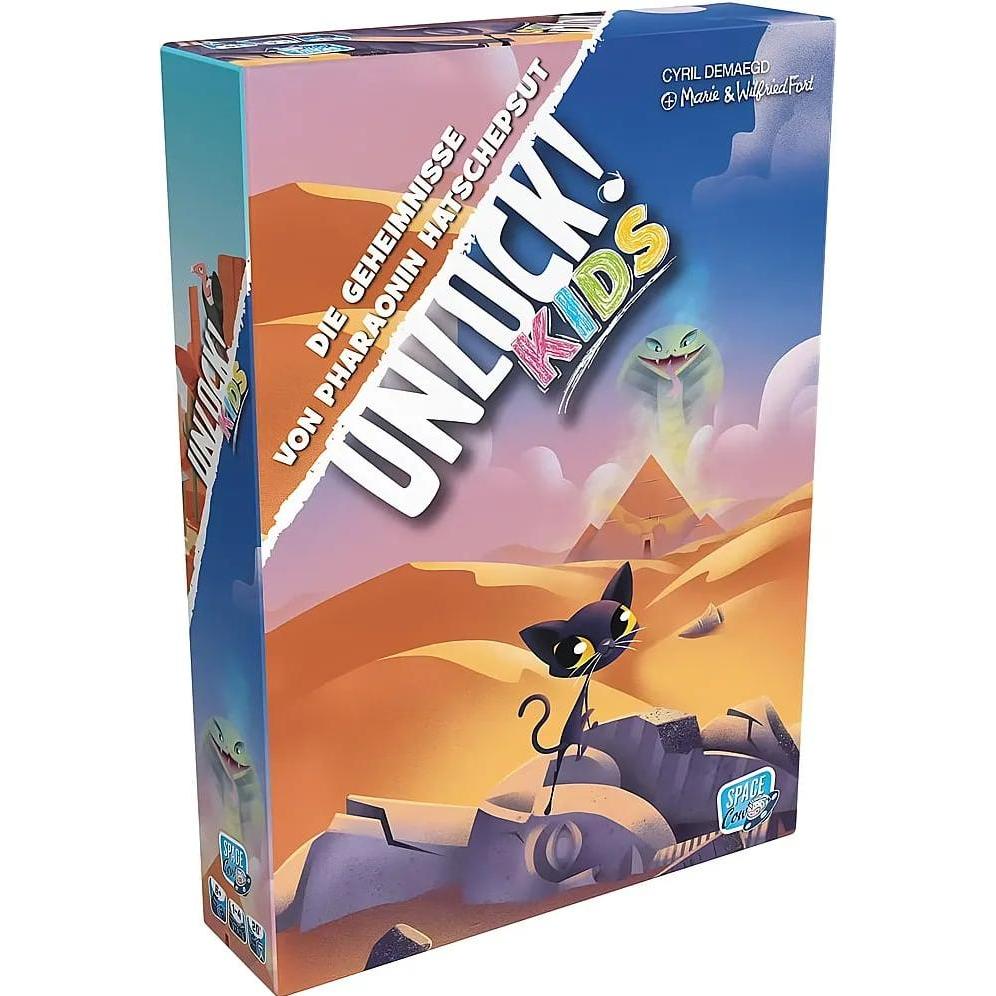 Asmodée SCOD0115 - Unlock! Kids: Die Geheimnisse von Pharaonin Hatschepsut, Rätselspiel, für 1-4 Spieler, 6+ (Deutsch, 1 - 4 Spieler) (SCOD0115)