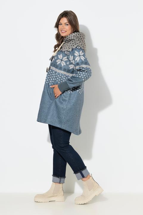 Produktbild Laurasøn Strickfleece-Jacke, Kapuze, Langarm (40)