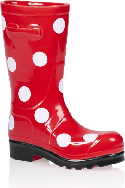 Immagine prodotto Bitten Wellington Boot Vase Dotty Red (1x)