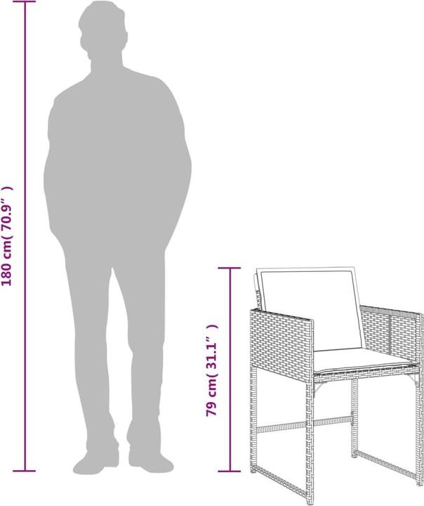 Produktbild vidaXL Garten Essgruppe