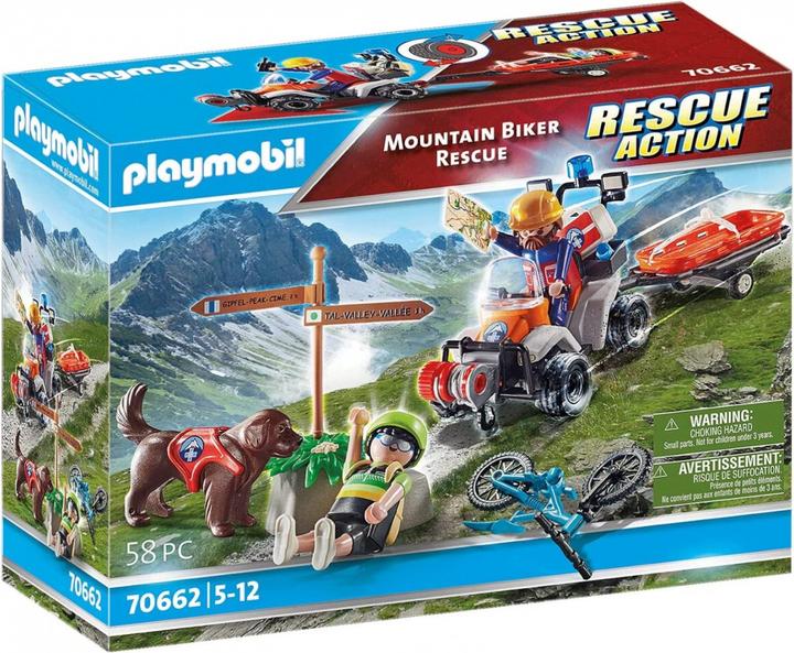 Actual product image Playmobil Rescue Action Mountain Biker Rescue (70662)