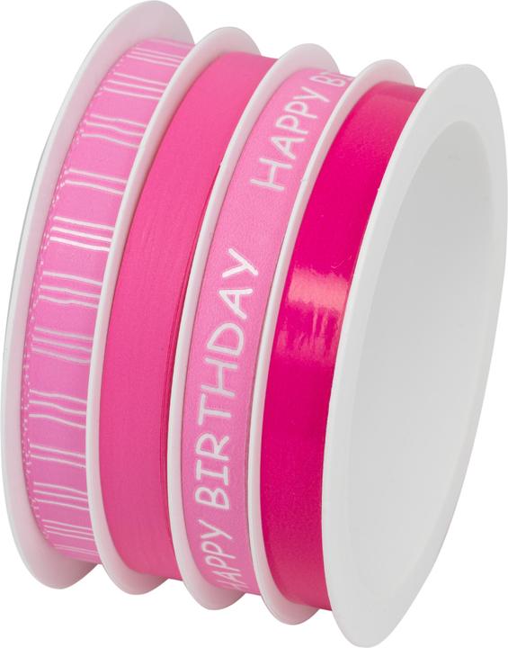 Produktbild Braun + Company Geschenkband Mix 10 mm x 16 m, Pink (1x)