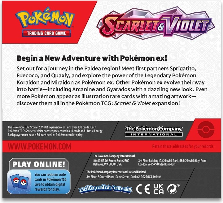 Immagine prodotto Pokémon Scarlet & Violet (Inglese, Display del booster)