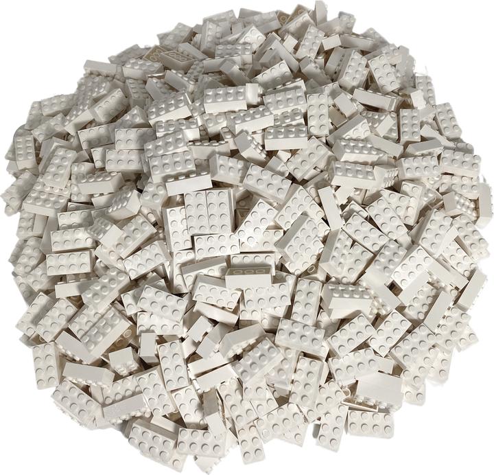 Actual product image LEGO 100 white 2x4 bricks (3001, LEGO Accessories)
