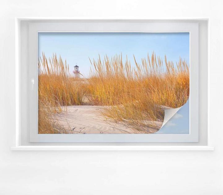 Actual product image Trenddeko Lighthouse in the beach field (120 x 80 cm)