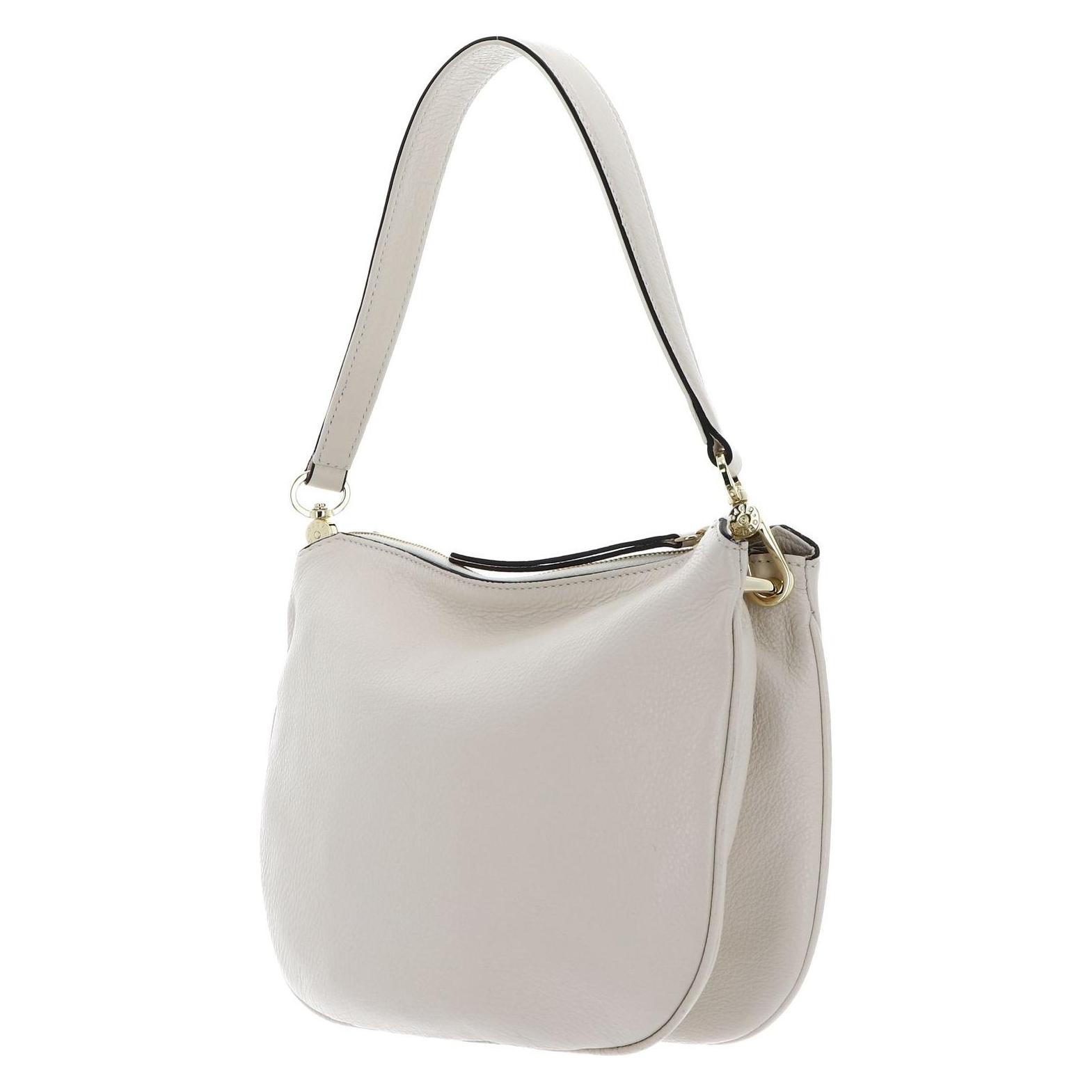 Abro, Damen, Handtasche, Leather Dalia Hobo Bag Clara, Beige