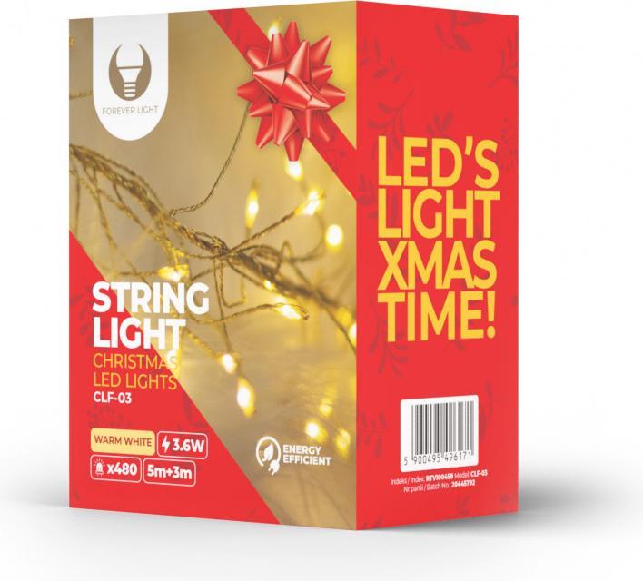 Forever Light String Light GOLDEN TWIG CLF-03 480LED warmweiss 3m + 5m (3 m)