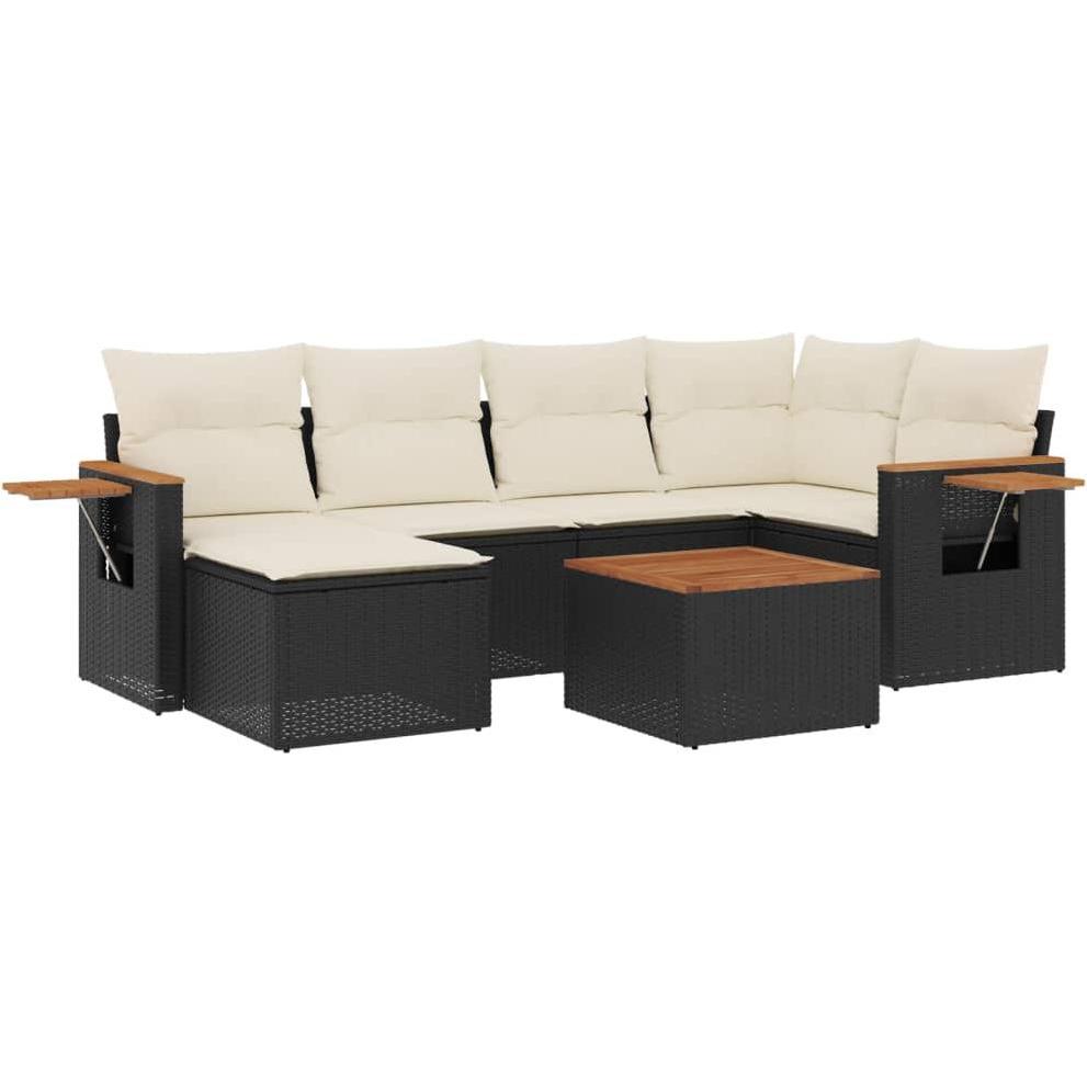 VidaXL, Gartenlounge, 10-tlg. Garten-Lounge-Set mit Kissen