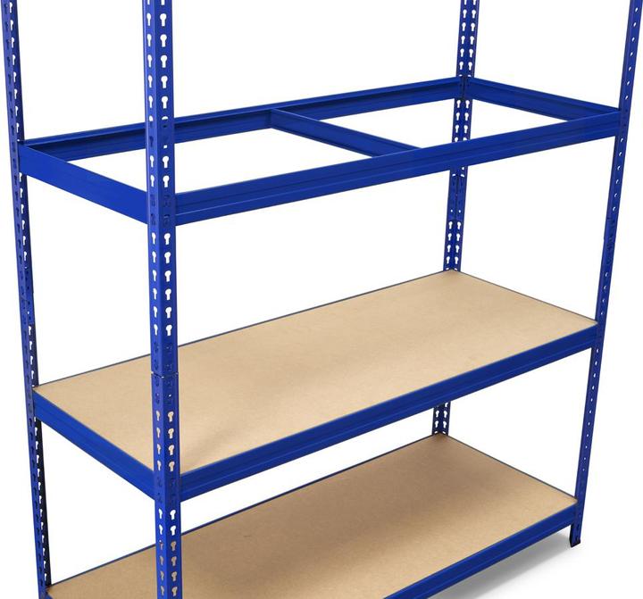 Produktbild Avasco Schwerlastregal Robus 400 blau 1800x1800x600 mm 4 Bden Tragkraft 1600 kg