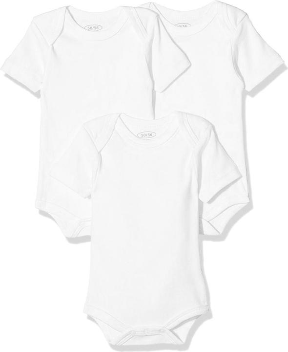 Actual product image Schnizler 3-pack short sleeve bodysuit size 50/56 White (50, 56)
