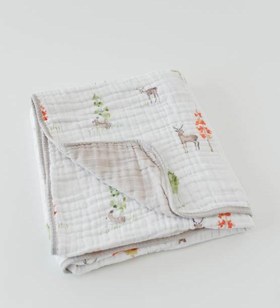 Actual product image little unicorn Cotton Muslin Quilt (120 x 120 cm)