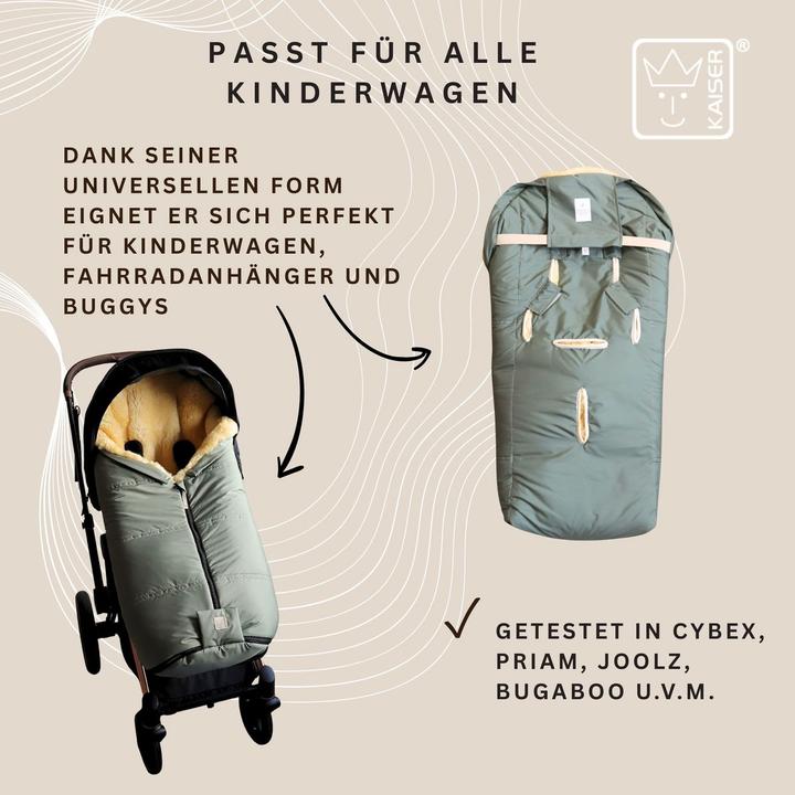 Image du produit Kaiser Baby Kaiser Lammfell Fusssack Iglu 2.0, salbei green/grey