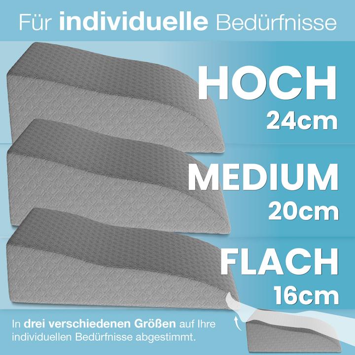 Produktbild Bestschlaf Venenkissen Beinhochlagerungskissen (20 x 65 x 40 cm)