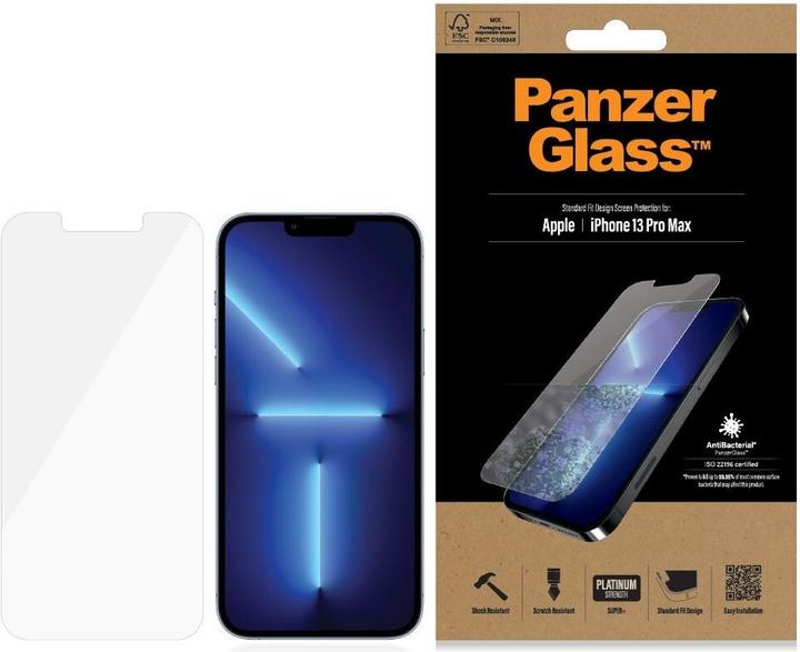 Actual product image PanzerGlass Standard Fit (1 pcs., Apple iPhone 13 Pro Max)