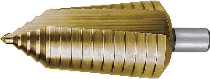 Actual product image Ruko Step drill HSS-G TiN CBN Spiral fluted.Ø 6.0 - 4 (6 - 40 mm)