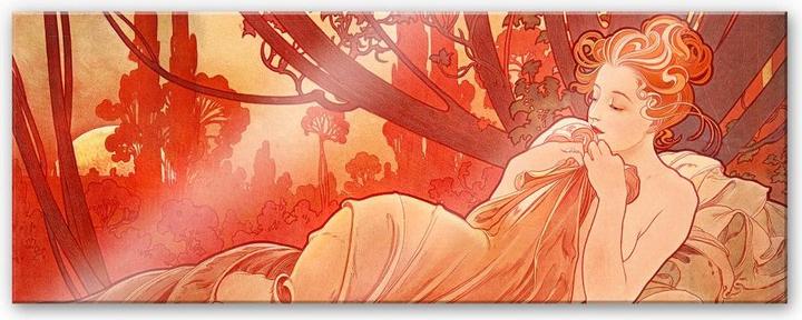 Produktbild Trenddeko Mucha - Abenddämmerung - Panorama (80 x 30 cm)