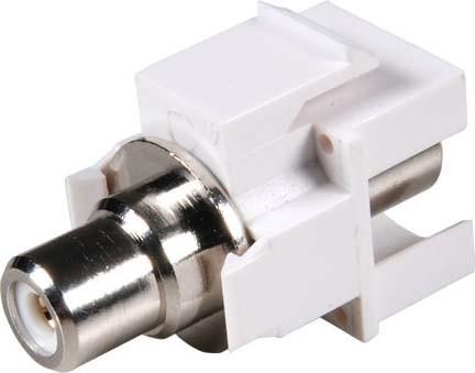 Produktbild EFB Elektronik EFB Keystone Einbauadapter Cinch weiss, weisser Ring (Antennenadapter, Keystone Modul)