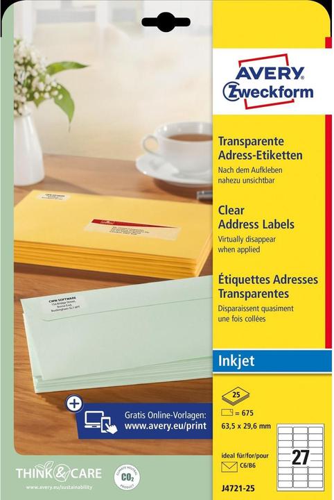 Image du produit Avery Étiquettes d'adresse