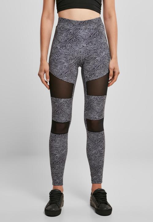 Produktbild Urban Classics Ladies Tech Mesh AOP Leggings (3XL)