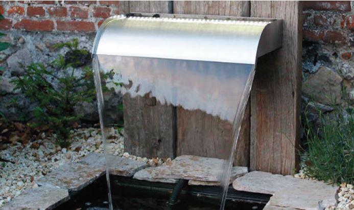 Produktbild Ubbink Nevada - 90 - LED - Edelstahl - Wasserfall