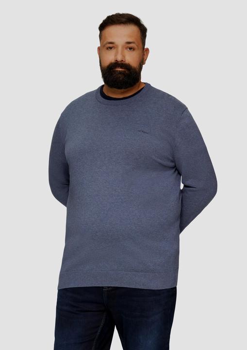 Produktbild s.Oliver Strickpullover Strickpullover mit Crewneck (3XL)