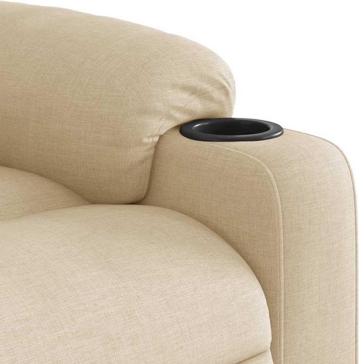 Immagine prodotto vidaXL Poltrona massaggiante con ausilio stand-up in tessuto crema