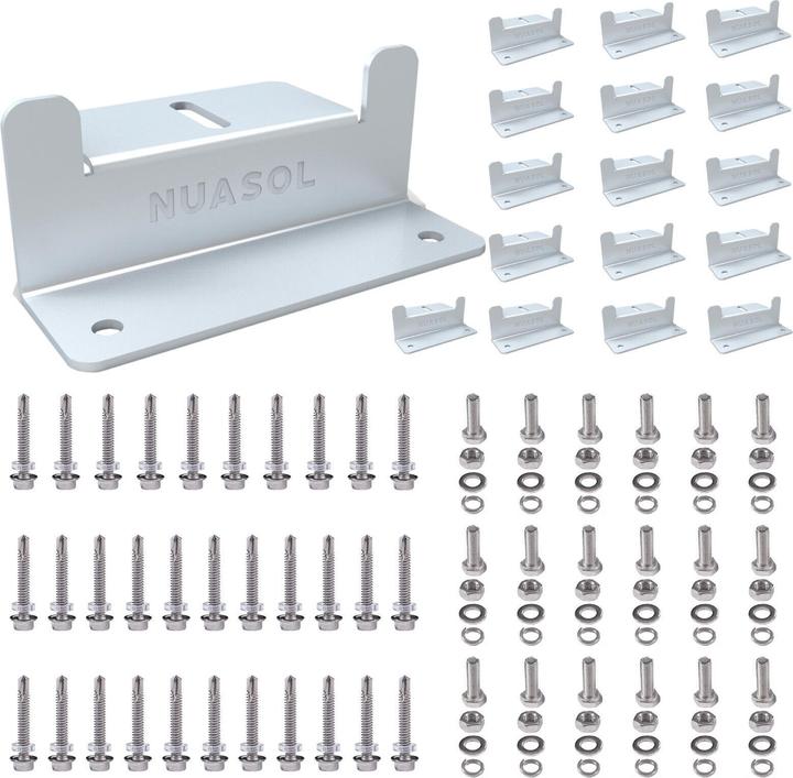 Actual product image Nuasol Z-bracket for photovoltaic solar modules