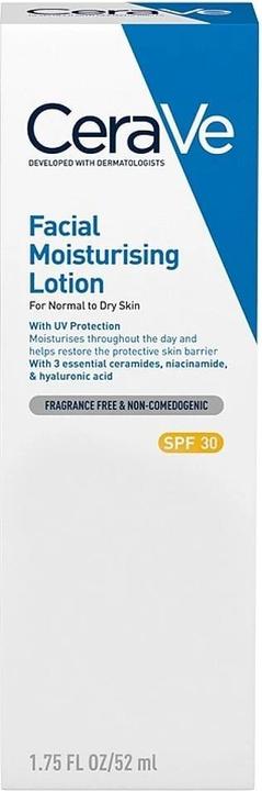 Energie-Label CeraVe Feuchtigkeitsspendende Gesichtscreme (52 ml, Tagescreme, SPF 30)