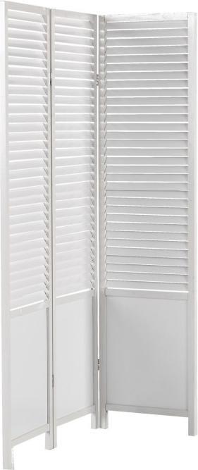 Actual product image Greendeco 3 Partition Wood Partition Spanish Wall Privacy Screen White
