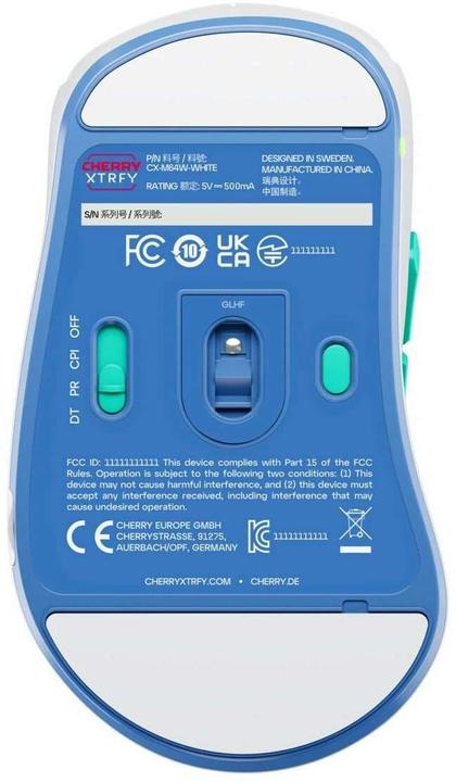 Image du produit CHERRY xtrfy M64 sans fil, blanc (Sans fil)