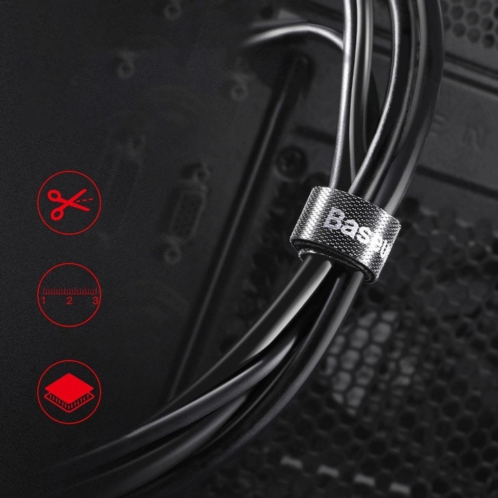 Actual product image Baseus Rainbow Circle (Velcro cable ties, 3000 mm, 1 pcs.)