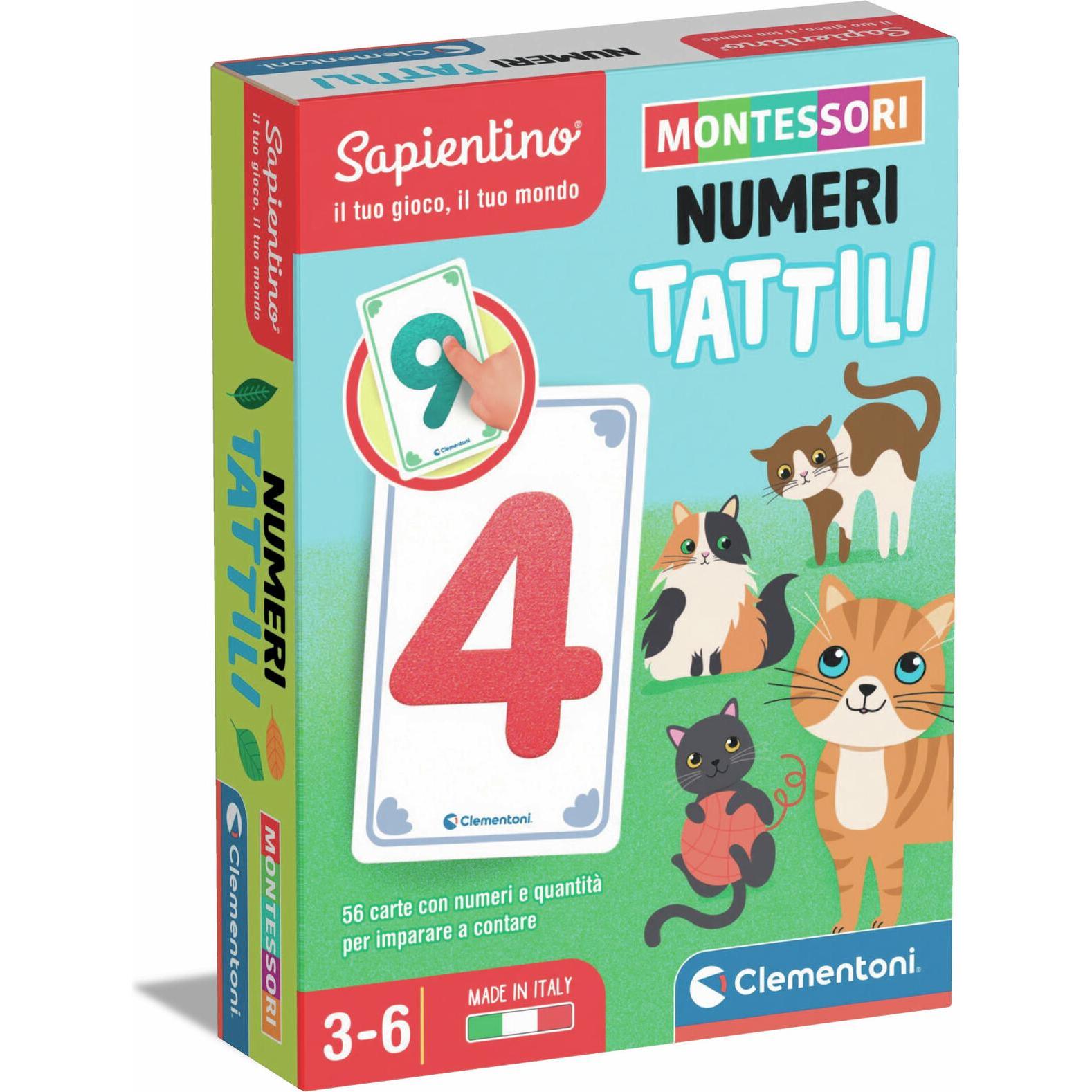 Clementoni Multicolore Montessori - Numeri Tattili (3 - 6 Anni)
