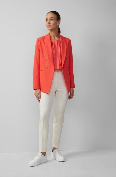 Produktbild S.Oliver Bluse Satinbluse aus Viskose mit verdeckter Knopfleiste (40)