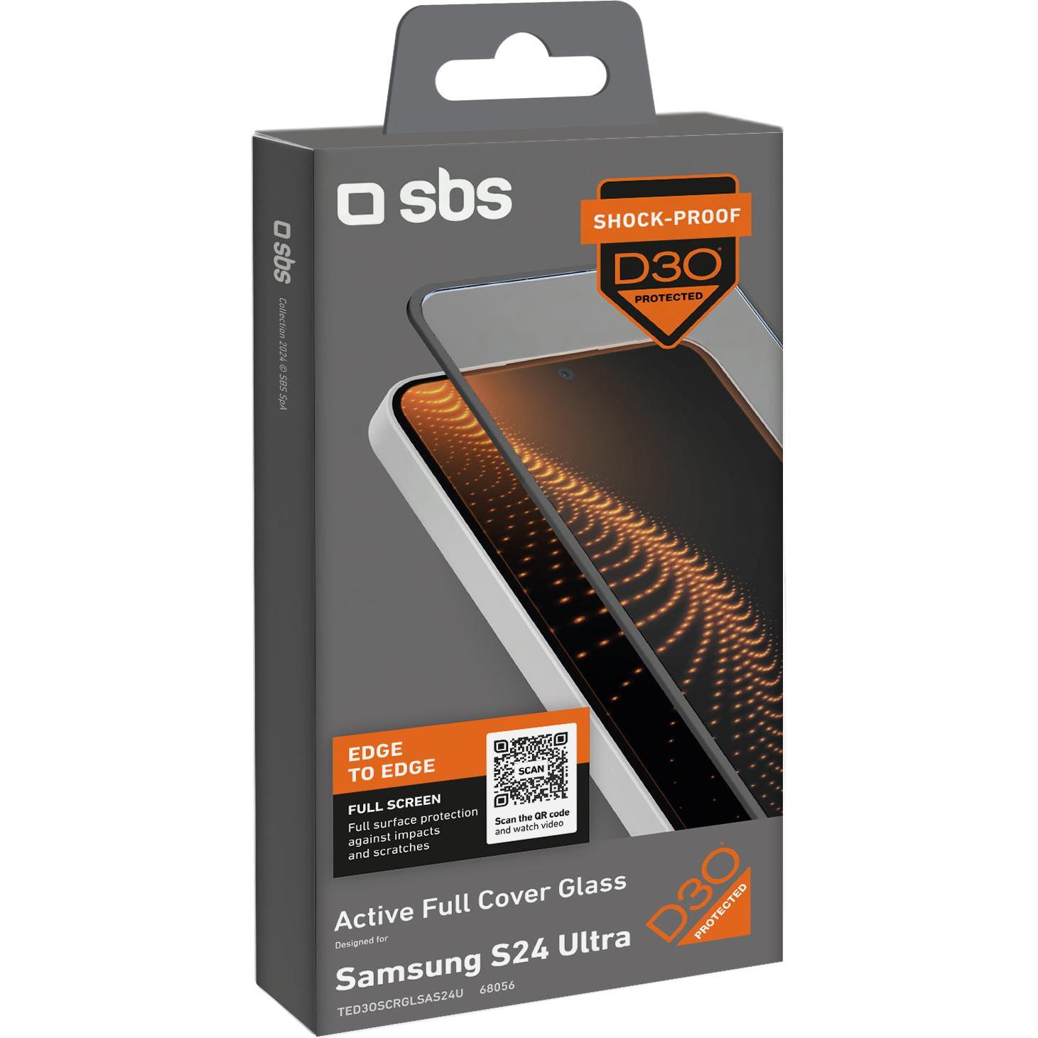 Thumbnail - SBS Extrem widerstandsfähiges Glas für Samsung Galaxy S24 Ultra mit D3O-Technologie (1 Stück, Samsung Galaxy S21), Smart...