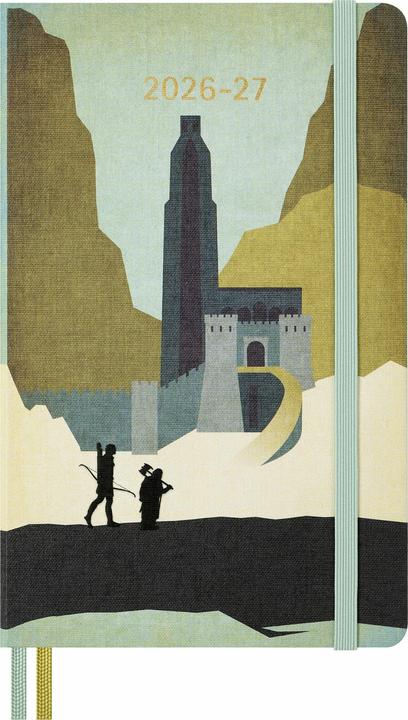 Moleskine 18 Monate Der Herr der Ringe Wochen-Notizkalender 2026/2027, L/A5, 1 Wo = 1 Seite, fester (A5, 1 semaine / 1 page)
