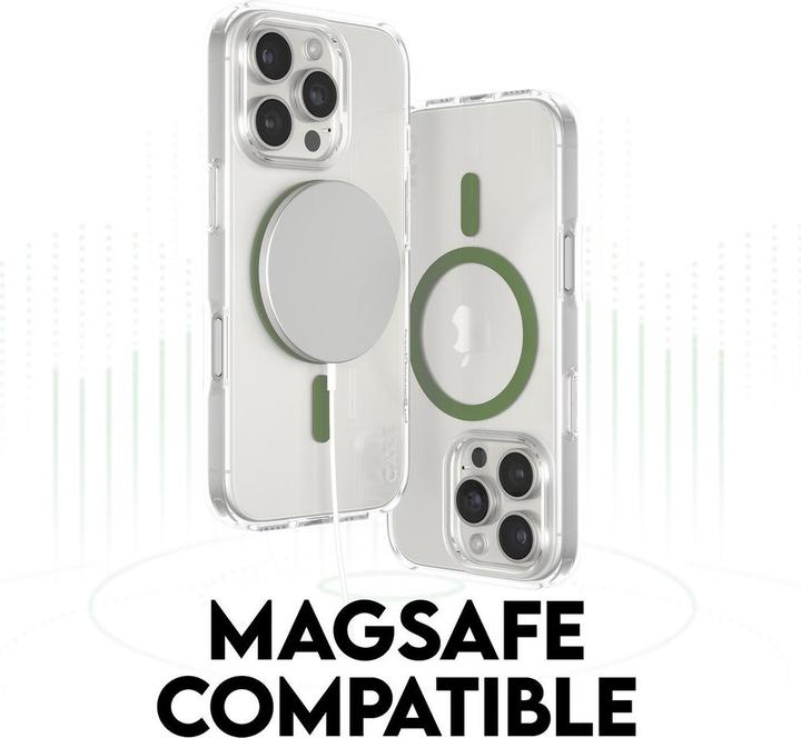 Actual product image PanzerGlass CARE Flagship Case Urban Combat w. Green MagSafe iPhone '24 6.3" Pro (Apple iPhone 16 Pro)