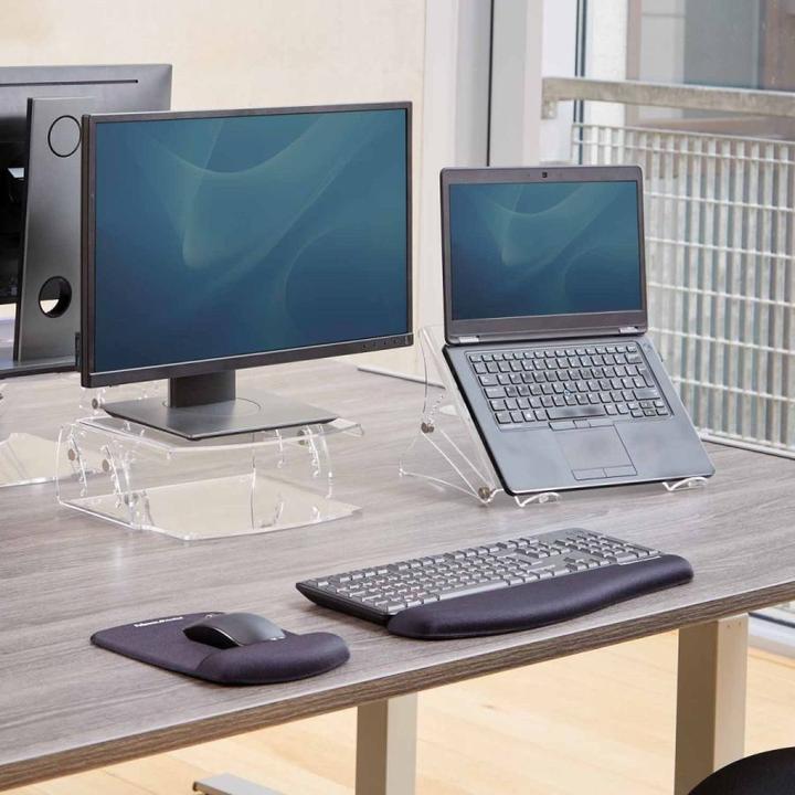 Actual product image Fellowes Clarity Adjustable Monitor Stand w. Doc Holder (Table)