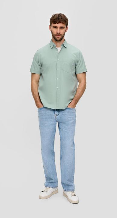 Immagine prodotto s.Oliver Hemd Baumwollhemd mit Musterstruktur (M)